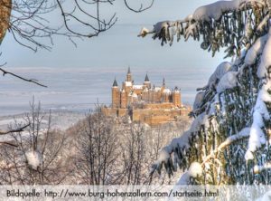 Ausflugziel ab KräuterChalet Hochschwarzwald ist die Burg Hohenzollern
